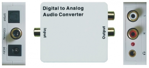 CONVERTITORE AUDIO DA DIGITALE AD ANALOGICO VK-DAC2 BIANCO NUOVO