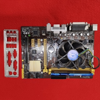t32 Mainboard Scheda Asus h81m-c  cpu Intel G3260 4gb DDR3 Kingston